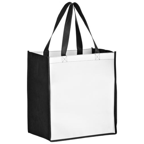  Full Coverage OPP Laminated Non-Woven Grocery Bag w/ Full Color (12"x8"x13") - Sublimated 